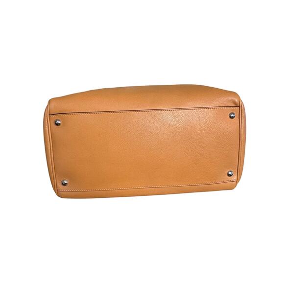 Salvatore Ferragamo Isabel Medium Leather Boston Bag in Tan - Picture 4 of 16